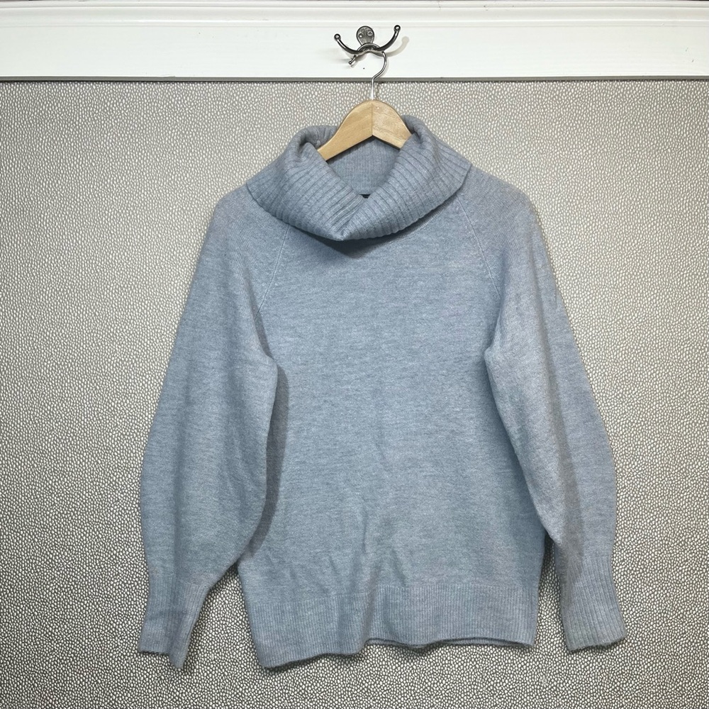 S Banana Republic Factory Turtleneck Sweater Baby Blue